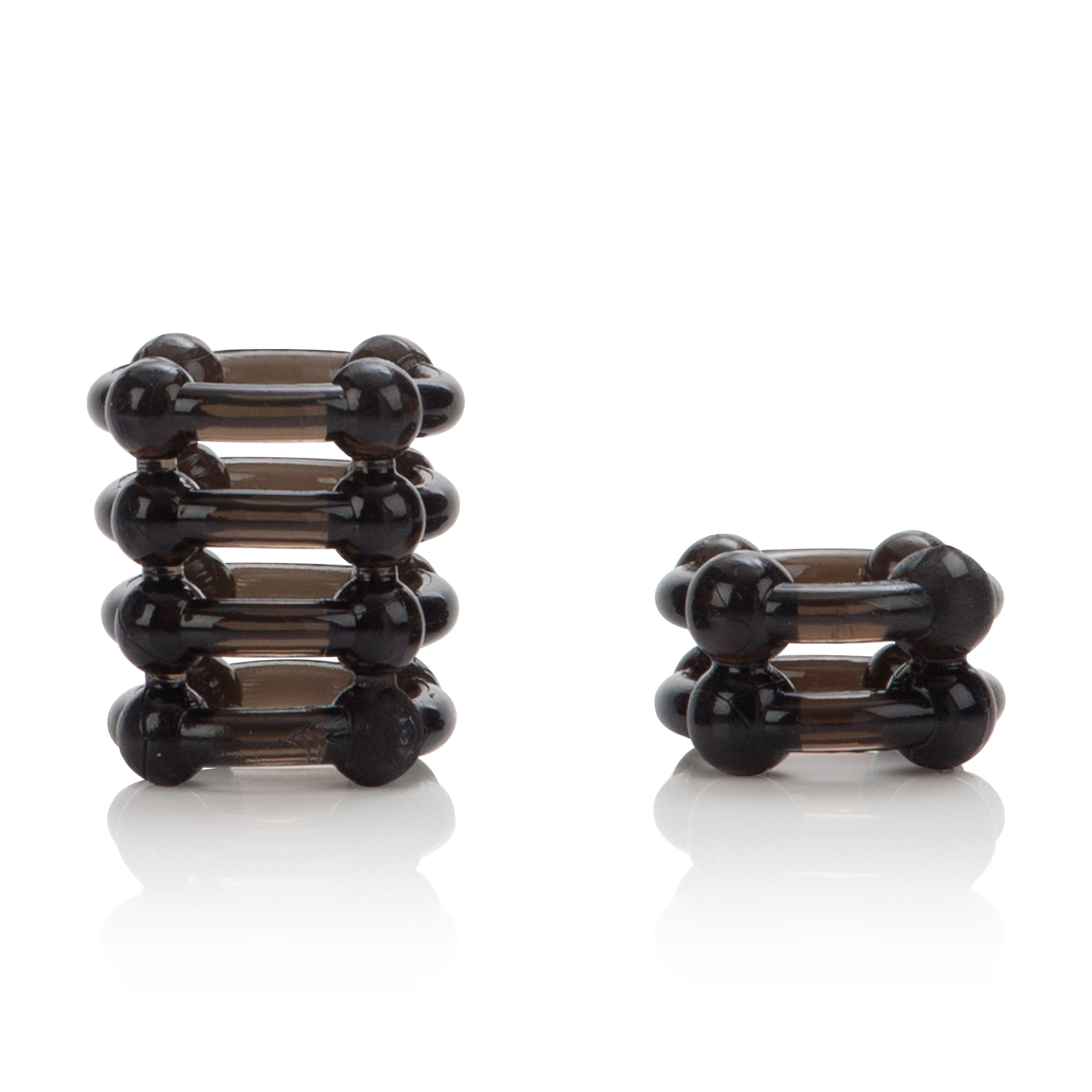 Colt Enhancer Rings Smoke 1 and 4 Tier Soft Stretchy Erection Enhancers COCK RING Set