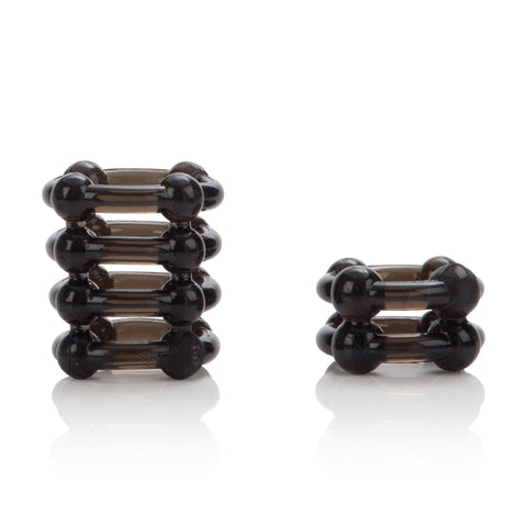 Colt Enhancer Rings Smoke 1 and 4 Tier Soft Stretchy Erection Enhancers COCK RING Set