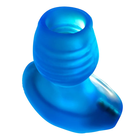 Glowhole Large Blue Butt Plug with LED Light by Oxballs Butt Plugs - Hollow