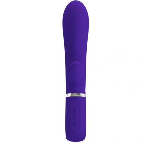 Thomas Super Soft Silicone Rabbit Vibrator - Purple VIBRATORS-RABBIT