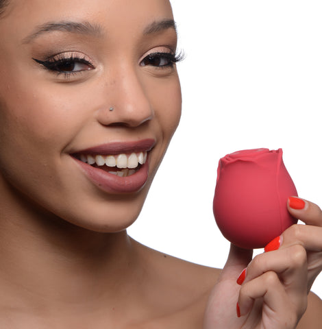Inmi Bloomgasm 10X Silicone Suction Clit Stimulator Rose Stimulators