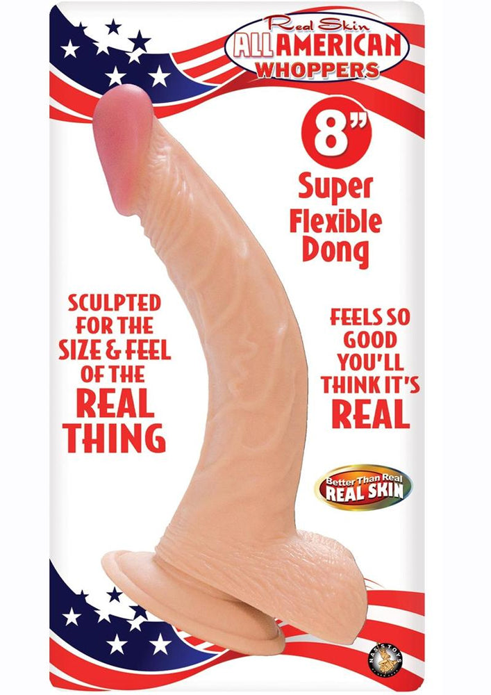 Nasstoys Realistic 8 Inch Flexible Dong With Suction Base > Dildos > Realistic Dildos