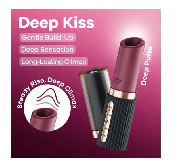 Deep Kiss – Discreet Pressure Wave Air Pulse Vibrator > Sex Toys For Ladies > Air Pulsation