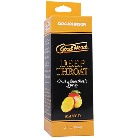 GoodHead Deep Throat Spray Mango 59ml - Flavorful Pleasure Default Title Oral Gels & Sprays