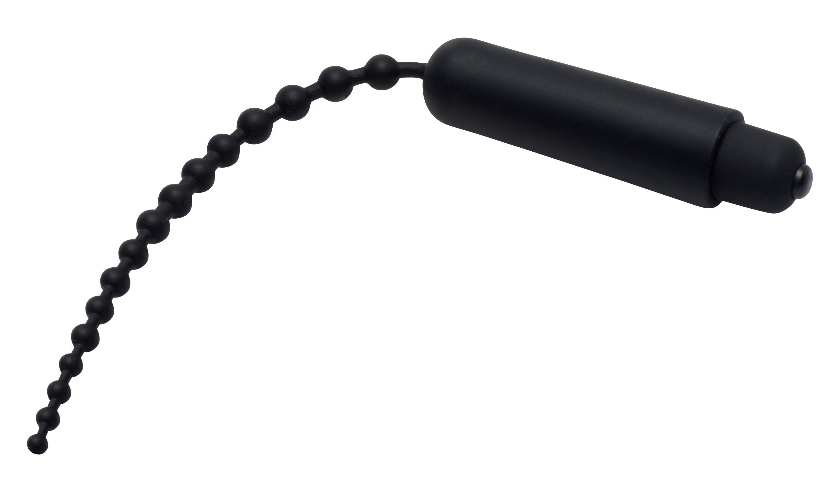 Dark Rod Silicone Vibrating Beaded Urethral Sound Toy Secondary image