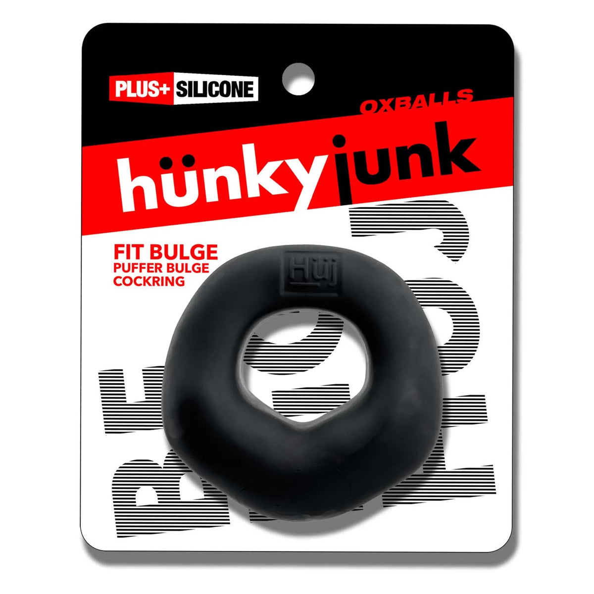 Fit Bulge Hung-Style Cockring Black Fog Black > Cock Ring > Single