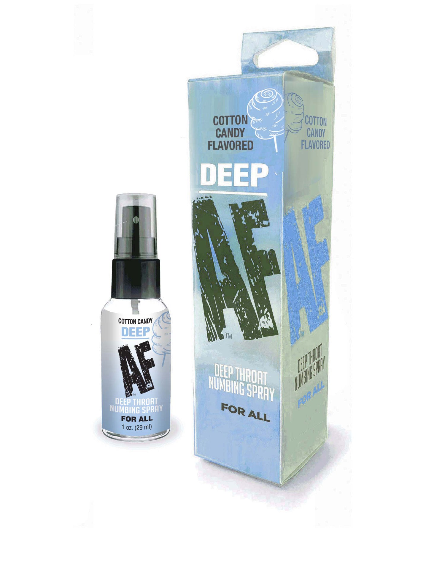 Deep AF Cotton Candy Flavoured Deep Throat Spray 29 ml Oral Gels & Sprays