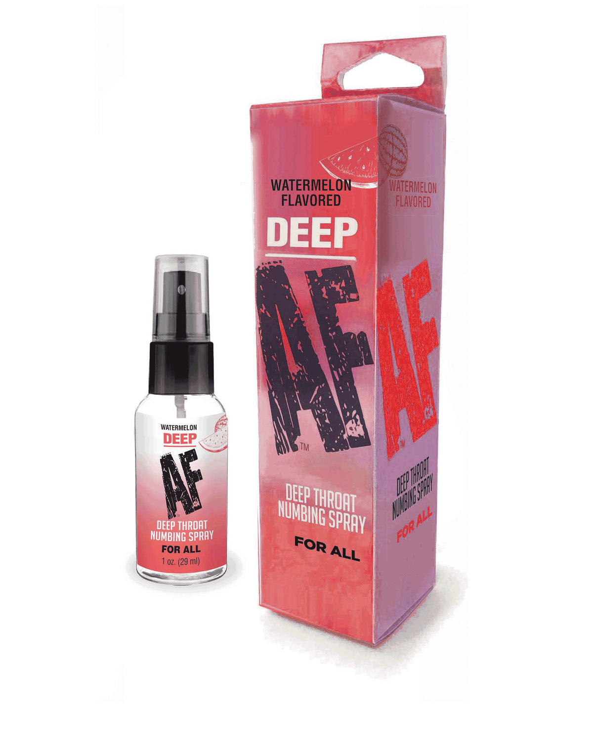 Deep AF Watermelon Flavored Numbing Throat Spray (29 ml) – Deep Throat Spray > Lube > Oral Gels & Sprays