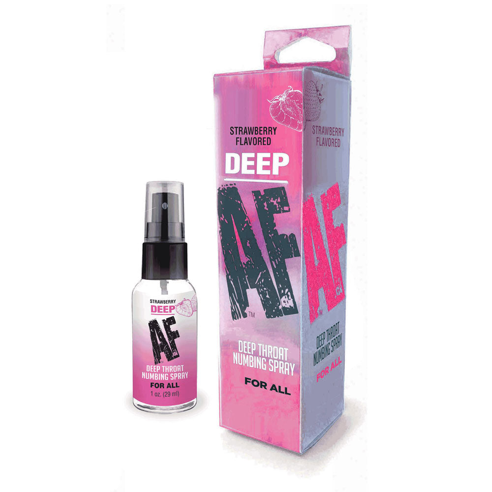 Deep Af Strawberry Flavoured Deep Throat Spray 29 Ml Oral Gels & Sprays