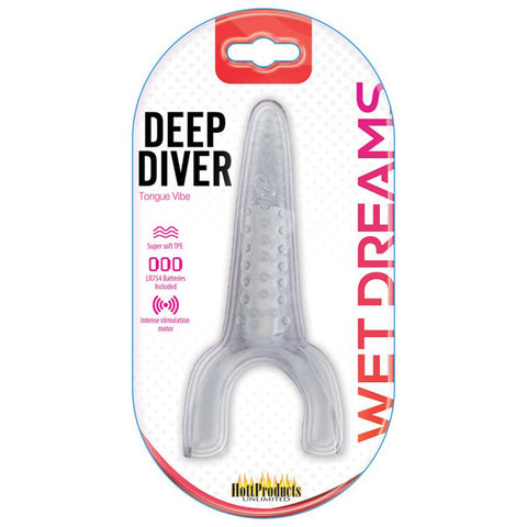 Deep Diver Clear Tongue Vibrator with Powerful Stimulation Vibrators
