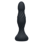 Deep Swirl Black 4.5" Anal Vibrator with Textured Swirling Ridges > Anal Range > Anal Probes