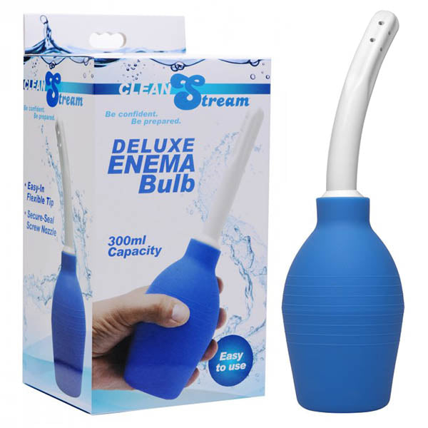 Deluxe Enema Bulb Blue - 10 Oz Cleansing Bottle 5.25 In > Essentials > Douches