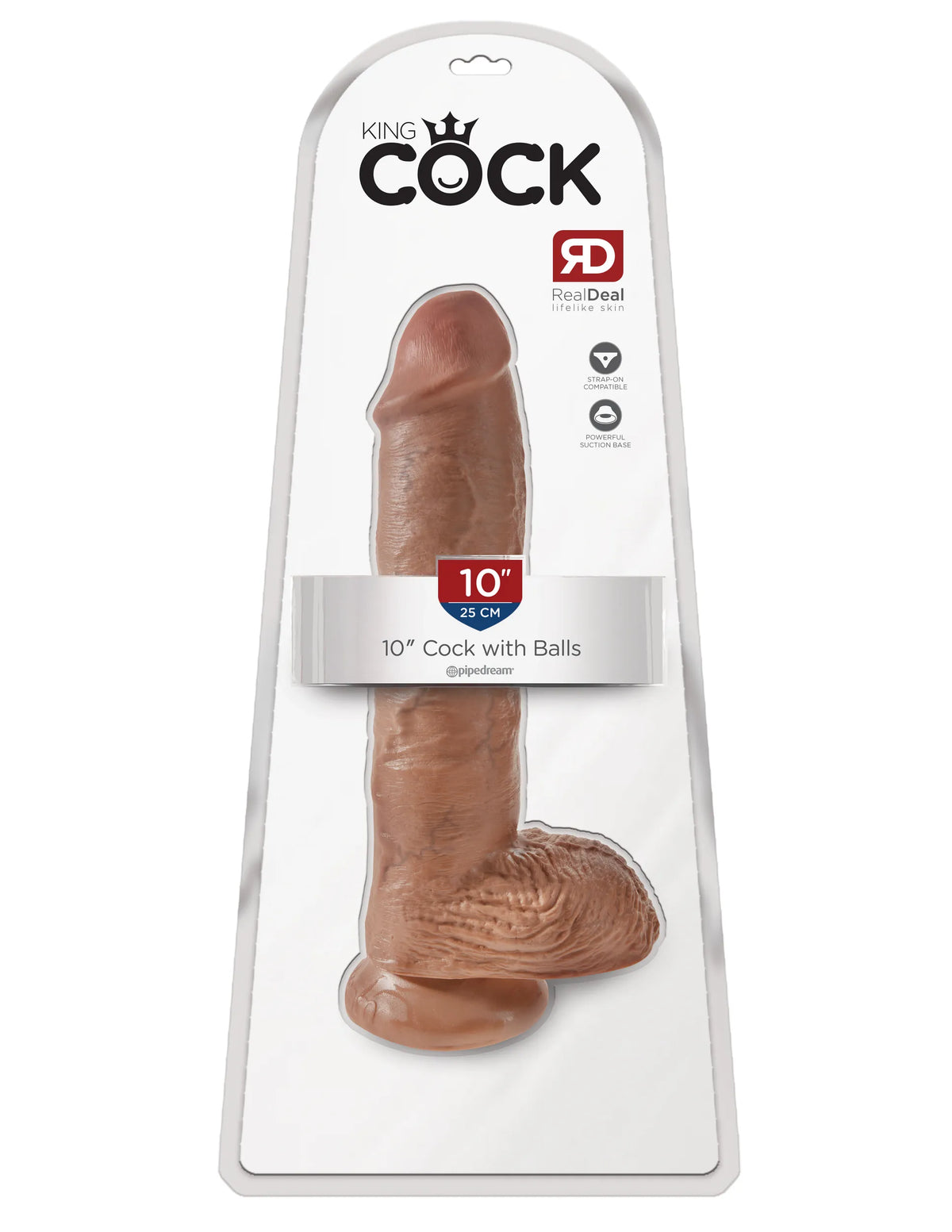 Pipedream King Cock 10 Inch Suction Dildo with Balls > Dildos > Large Dildos