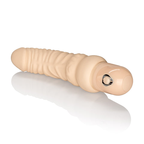 Waterproof Curvy Flesh Power Stud Vibrator Multi Speed Beige Vibrators