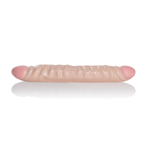 CalExotics Ivory Duo 12 Inches Veined Double Dong – Large Dildo Dongs Big