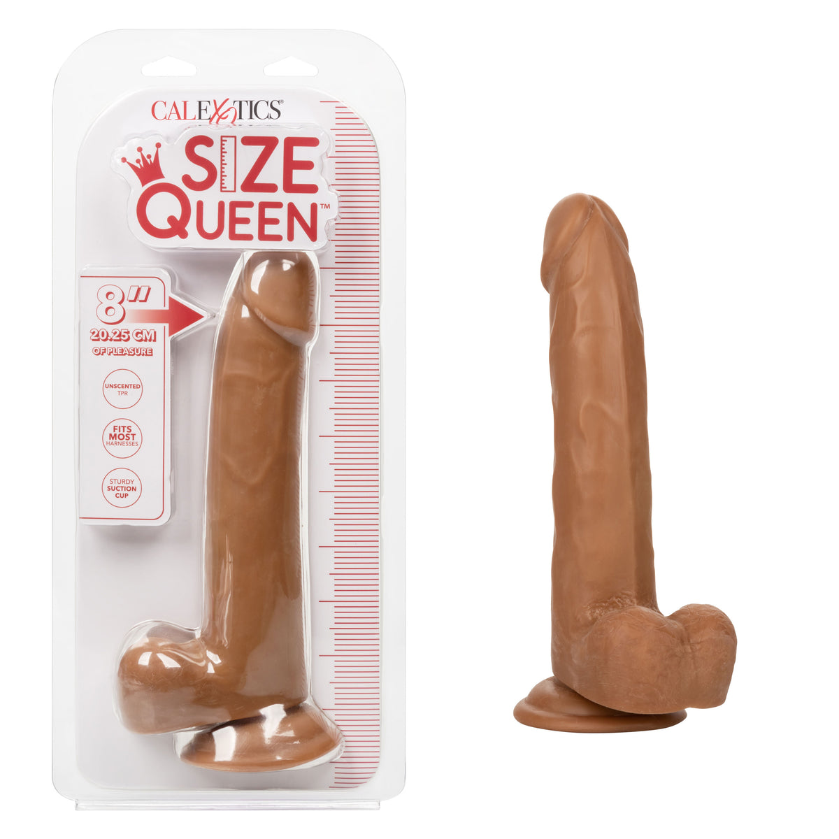 Size Queen 8 Inch Realistic Dong > Dildos > Realistic Dildos