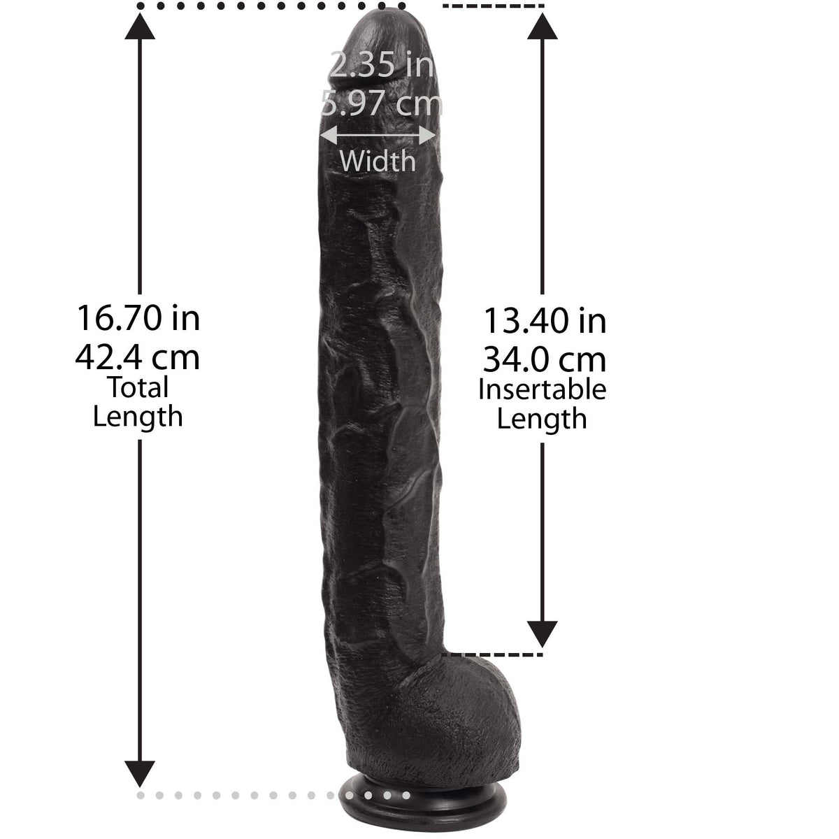 Dildos and Dongs Dick Rambone 13" Cock Black > Dildos > Oversized Toys