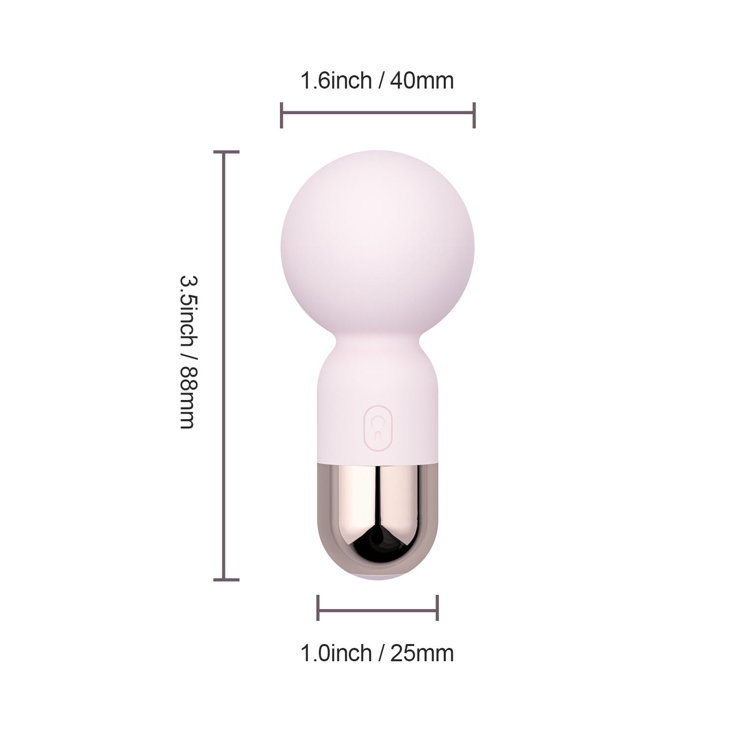 Pokewan Mini Wand Massager Pink Powerful Clit Stimulator Electric Massager