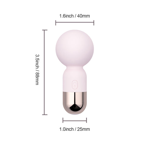 Pokewan Mini Wand Massager Pink Powerful Clit Stimulator Electric Massager