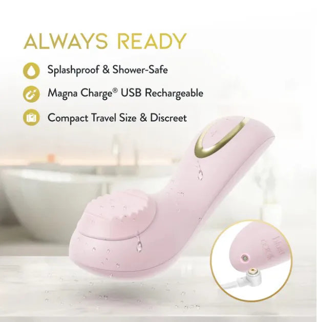 Delice Dahlia – Stimulating Personal Massager with Rotating Pearl > Sex Toys For Ladies > Clitoral Vibrators and Stimulators