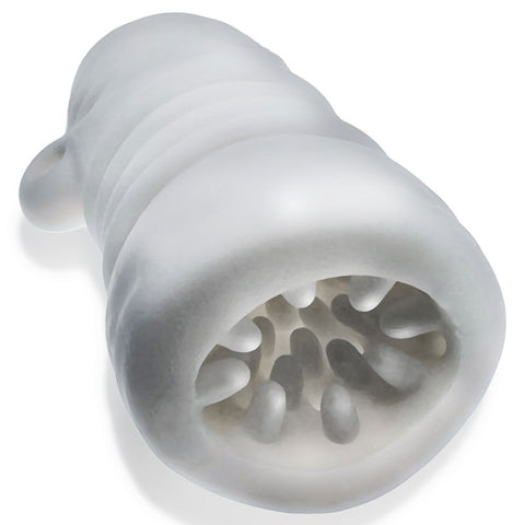 Jackt White Ice Male Stroker Sleeve with Nubs and Ridges Strokers - Manual