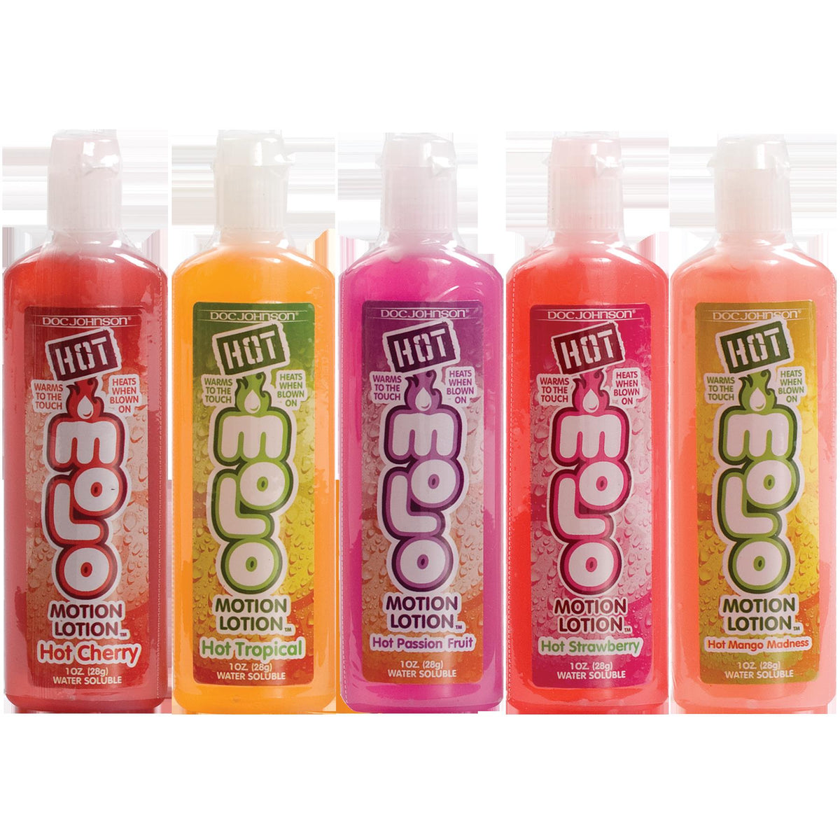 Hot Motion Lotion 5 Pack Warming Massage Oil for Couples Multi Massage Oil
