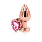 Rear Assets Heart Gem Metal Butt Plug > Anal Range > Jewel Butt Plugs