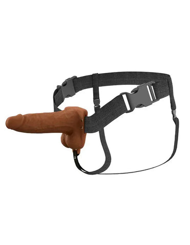 Fantasy X-Tensions Elite (Light) – 6 Inch Vibrating Hollow Silicone Strap-On > Dildos > Strap On Harnesses