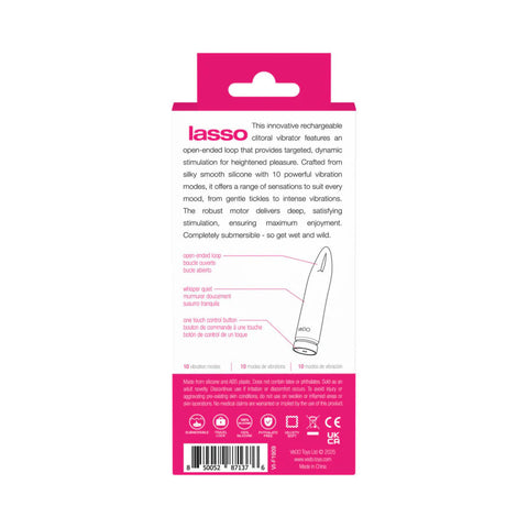 Lasso Clitoral Bullet Vibrator in Pink Design BULLETS