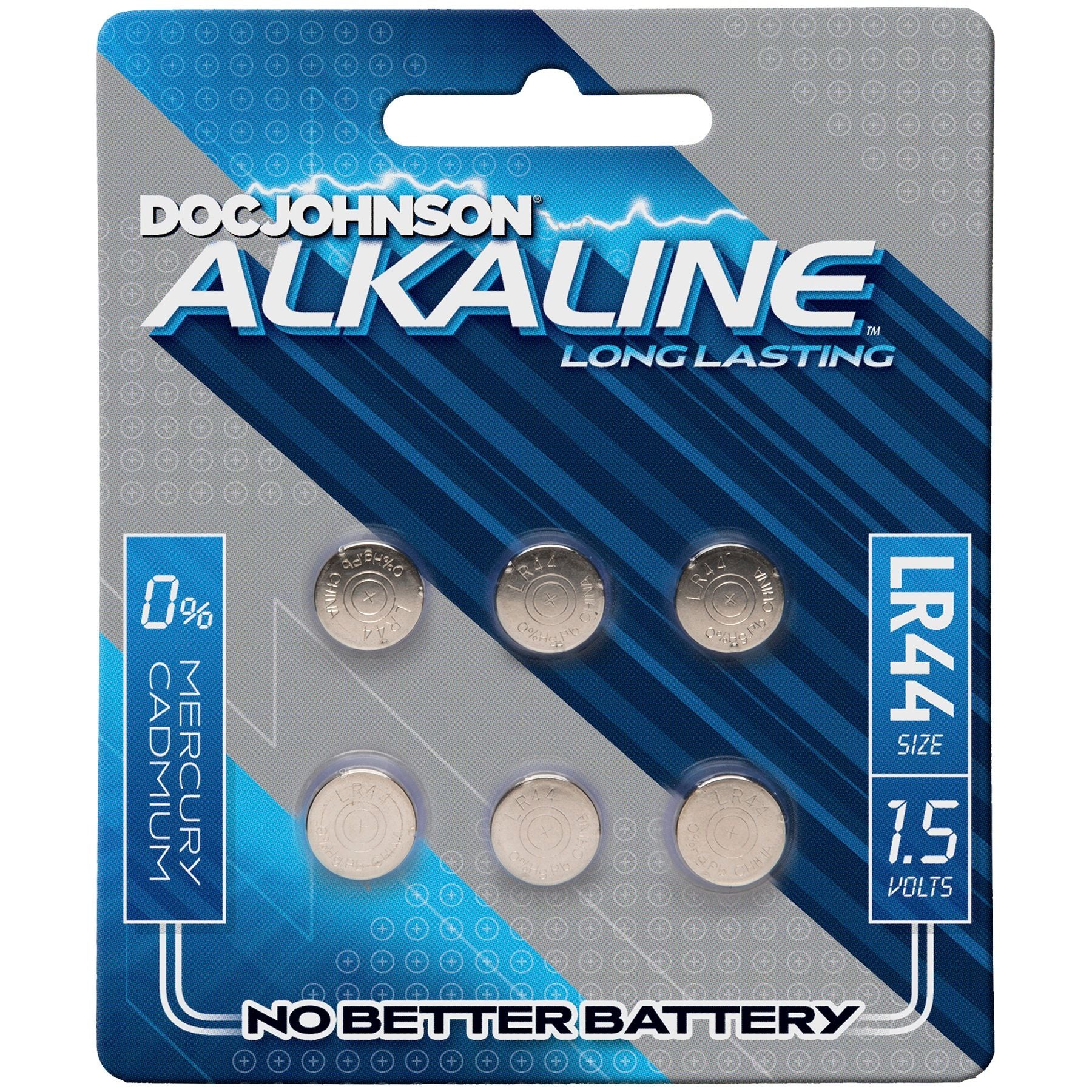 Doc Johnson Alkaline LR44 Batteries 15 Volt for Small Vibrators Batteries
