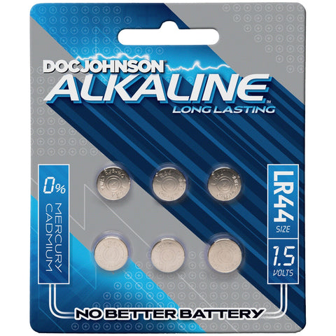 Doc Johnson Alkaline LR44 Batteries 15 Volt for Small Vibrators Batteries