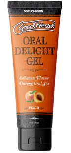 Doc Johnson Goodhead Peach Oral Delight Edible Gel 4 Oz > Lube > Oral Gels & Sprays