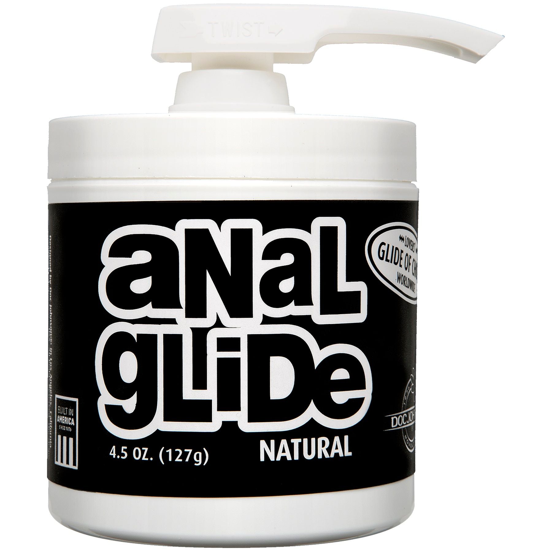 Doc Johnson Natural Anal Lube 4.5 Oz (127g) Clear Unscented Lubricant > Lube > Anal Main image
