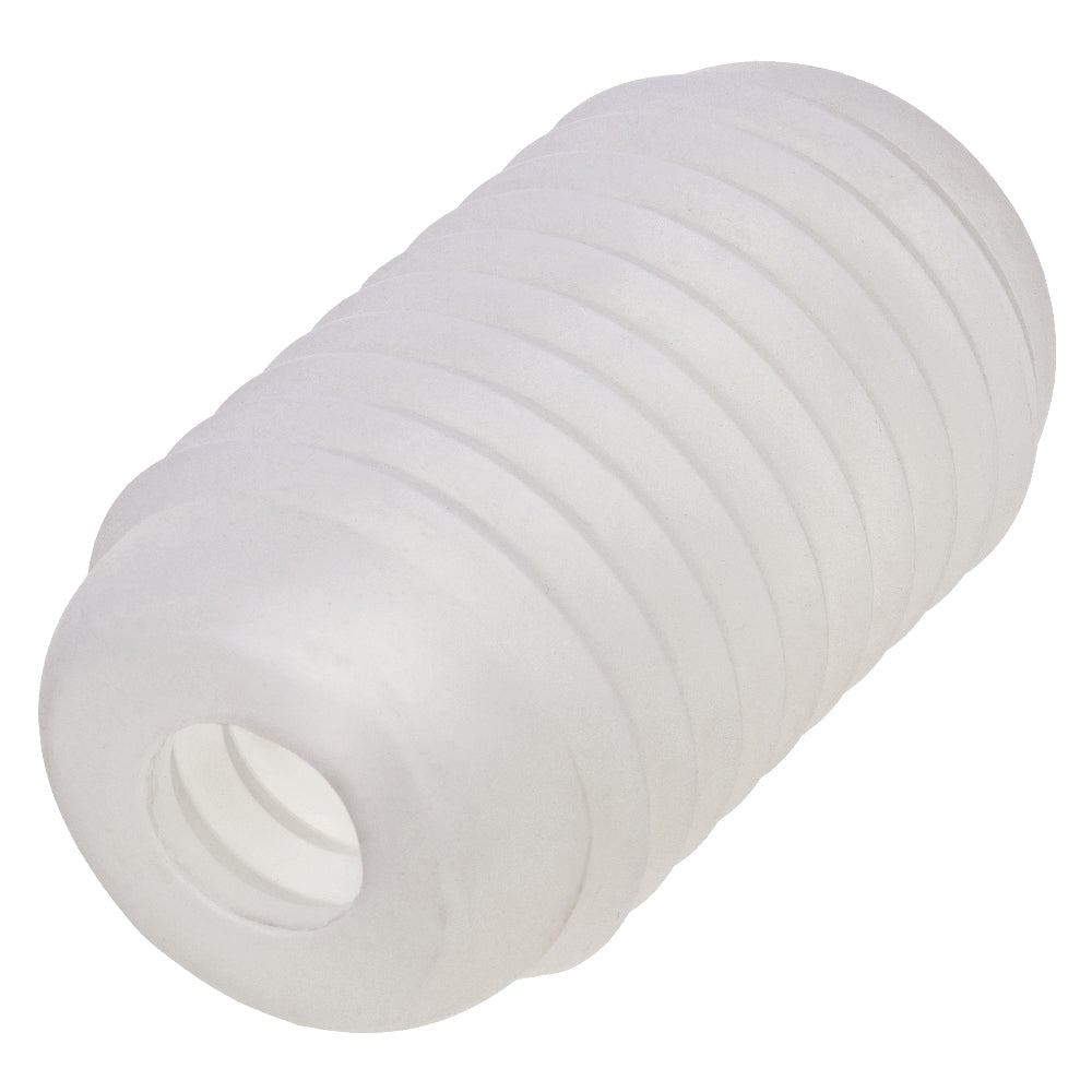 Pop Sock Ribbed Clear Soft Tight Stretchy Reversible Masturbator Sleeve Strokers - Cup|Egg