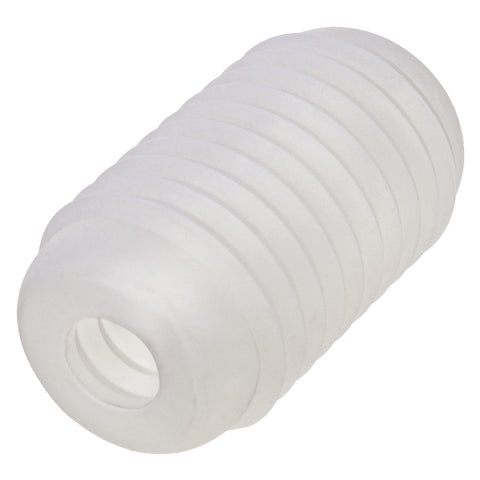 Pop Sock Ribbed Clear Soft Tight Stretchy Reversible Masturbator Sleeve Strokers - Cup|Egg