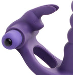 Double Delight Dual Insertion Vibrating Rabbit Cock Ring Toy > Cock Ring > Vibrating