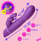 Thrusting Silicone Rabbit Vibrator – Dual Motor Stimulation Rabbit Vibrator > Vibrators > Ladies > Rabbit