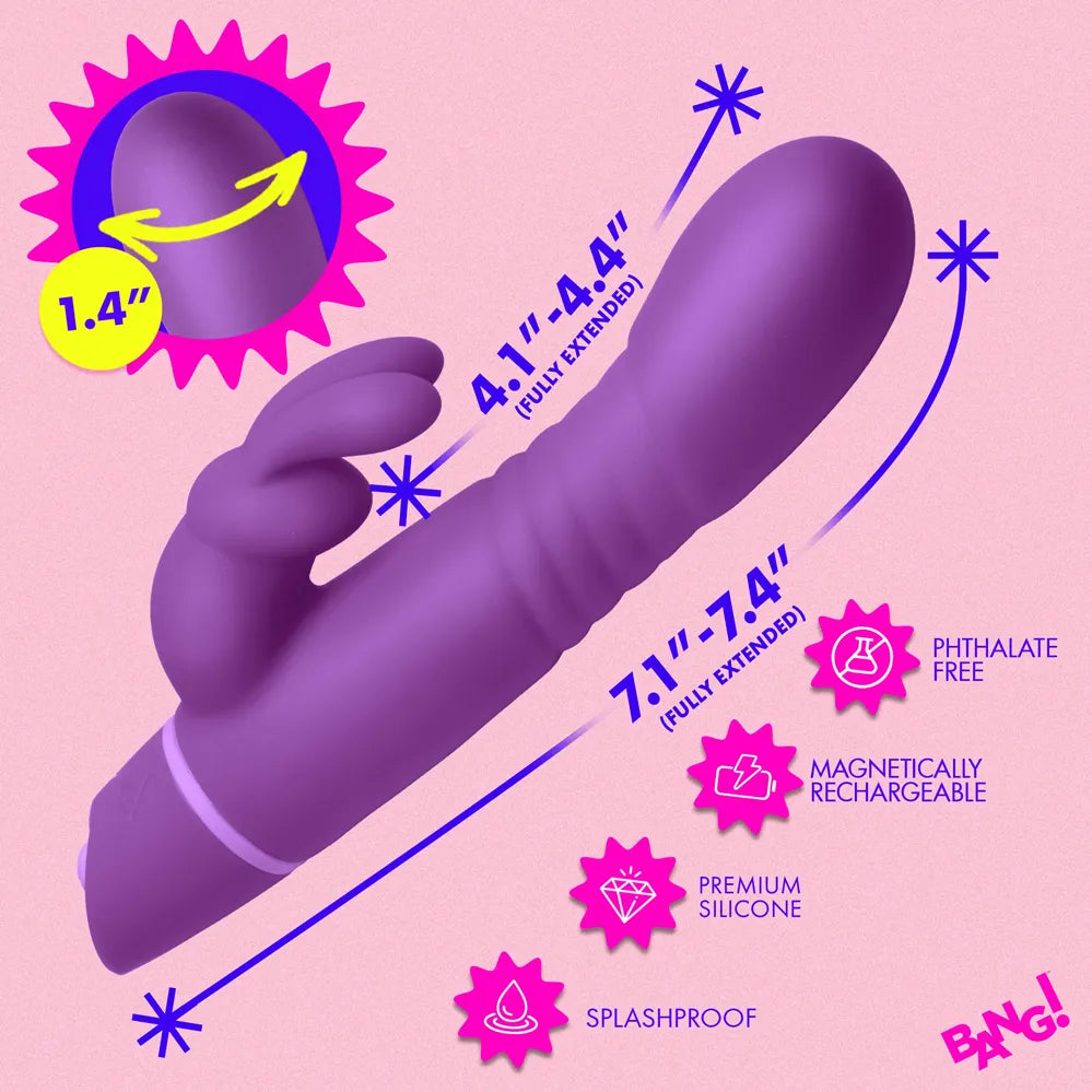 Thrusting Silicone Rabbit Vibrator – Dual Motor Stimulation Rabbit Vibrator > Vibrators > Ladies > Rabbit