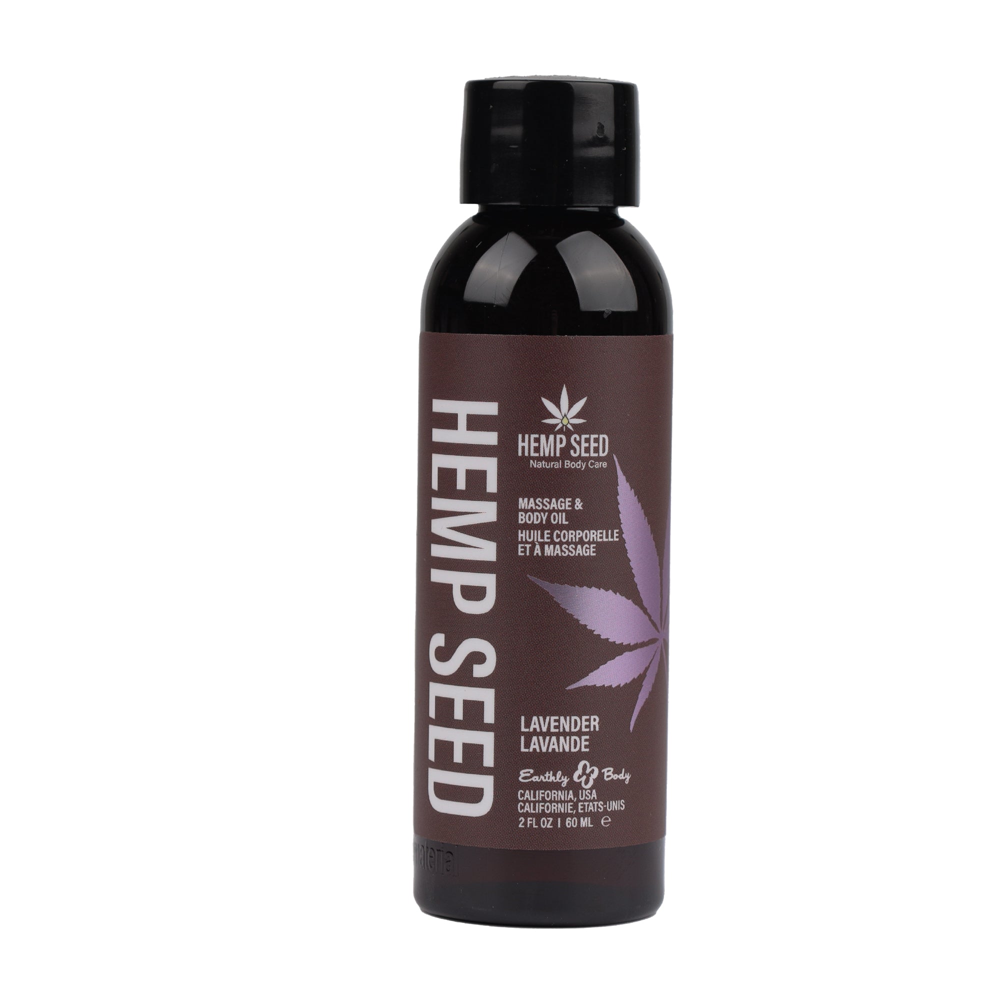 Hemp Seed Massage Oil Lavender Scented 59ml Bottle