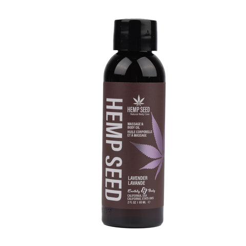 Hemp Seed Massage Oil Lavender Scented 59 Milliliter Bottle Default Title Massage Oil