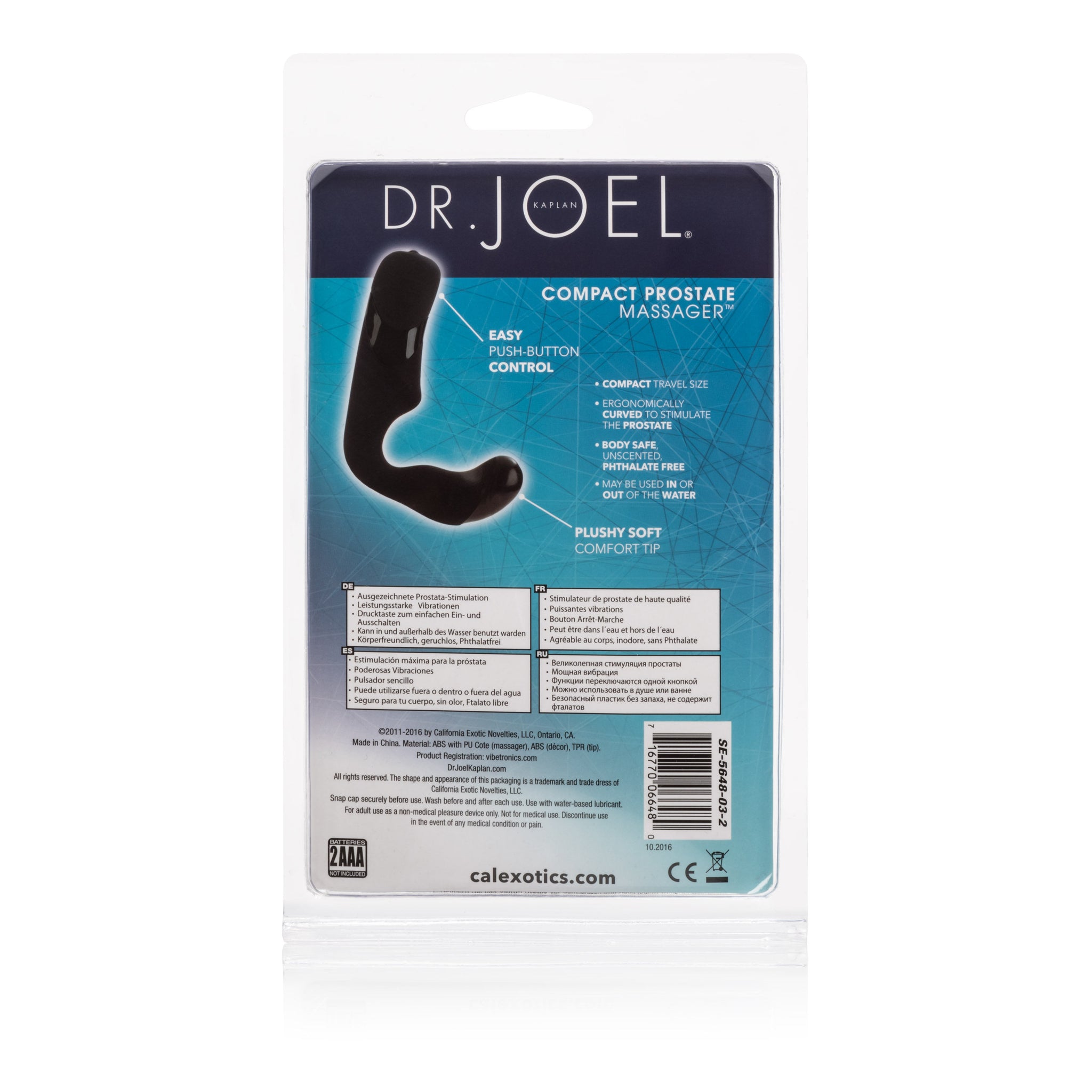 Dr Joel Kaplan Compact Prostate Massager with Powerful Vibrations > Anal Range > Prostate Plugs