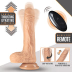 Dr Skin 7 Inch Silicone Thrusting Dildo Vanilla > Dildos > Thrusting Dildos