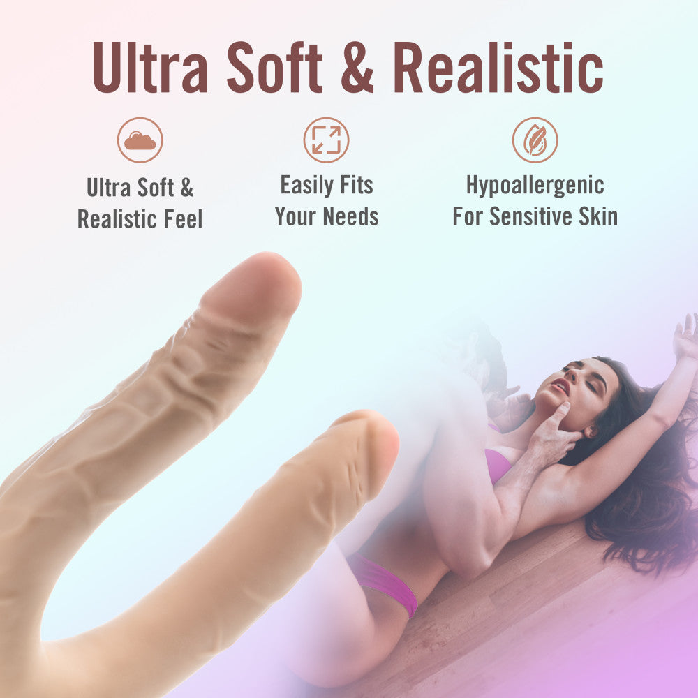 Dr Skin Plus 16.5 Inch Posable Double Dong 42 Centimeter Dual Ended Dildo > Dildos > Double Dildos