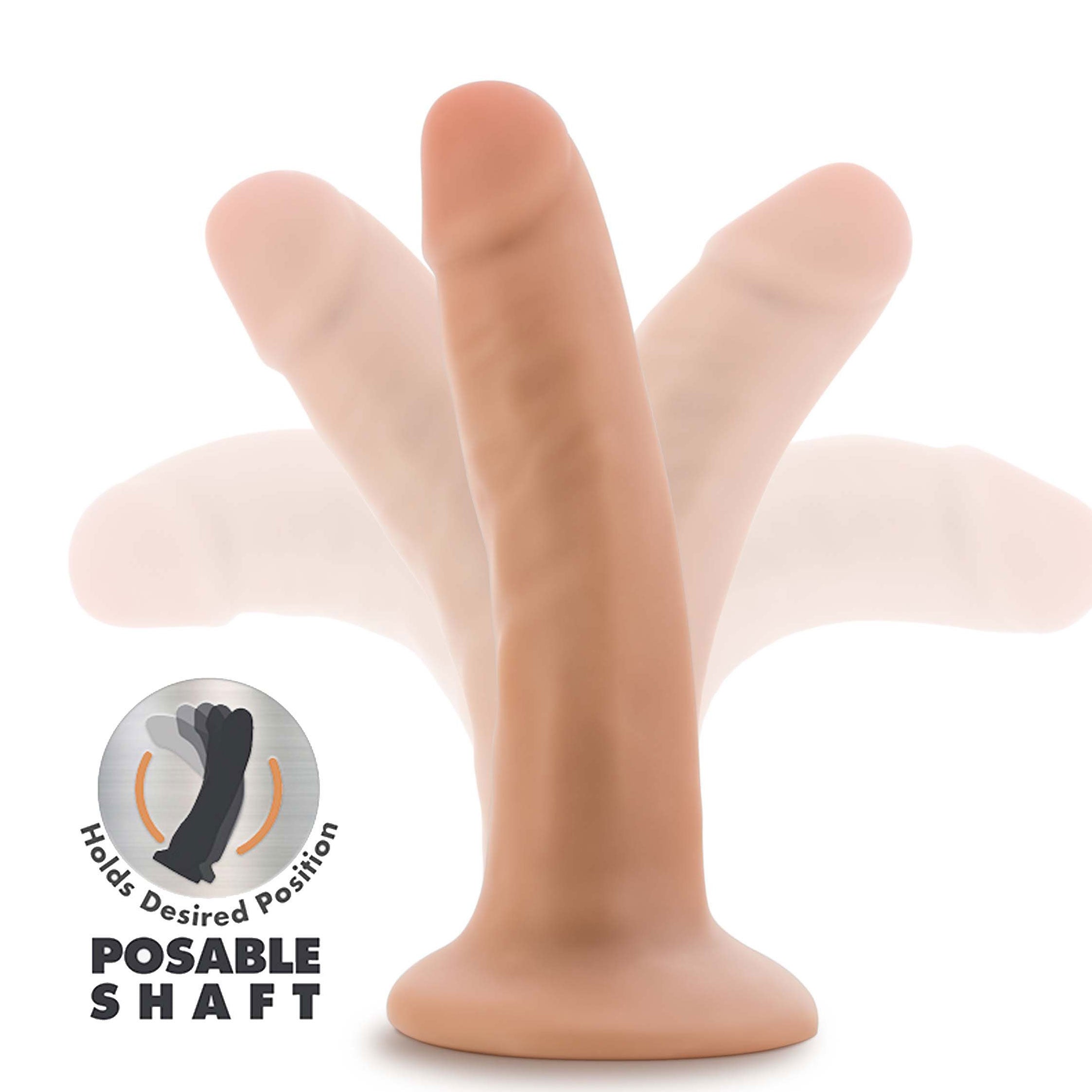 Dr Skin Plus 5 Inch Posable Realistic Vanilla Dildo Toy > Dildos > Slim Dildos