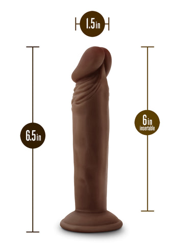 Dr Skin Plus 6 Inch Posable Chocolate Dildo for Pleasure Dongs Realistic