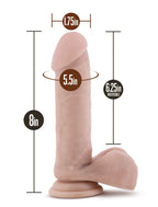 Dr Skin Plus 8 Inch Posable Bendable Dildo With Balls Vanilla > Dildos > Realistic Dildos