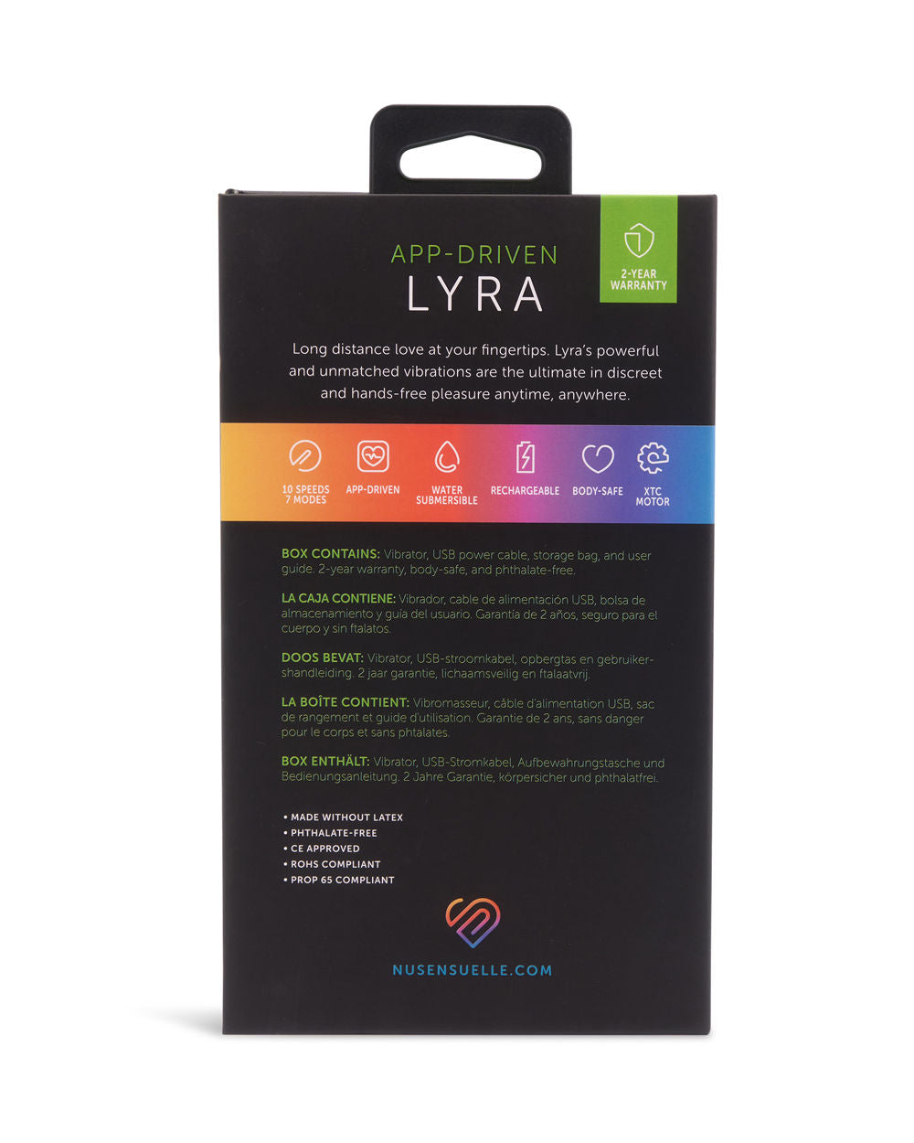 Nu Sensuelle Lyra Panty Vibe App Controlled Intimate Toy > Sex Toys For Ladies > Panty Vibes