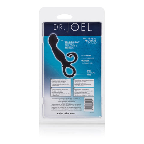 Dr. Joel Universal Prostate Probe Black Silicone 4 Inch Ergonomic Curved Design > Anal Range > Prostate Massagers