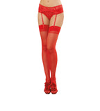 Dreamgirl Back Seam Sheer Thigh High Stockings Red > Clothes > Hosiery > Stockings