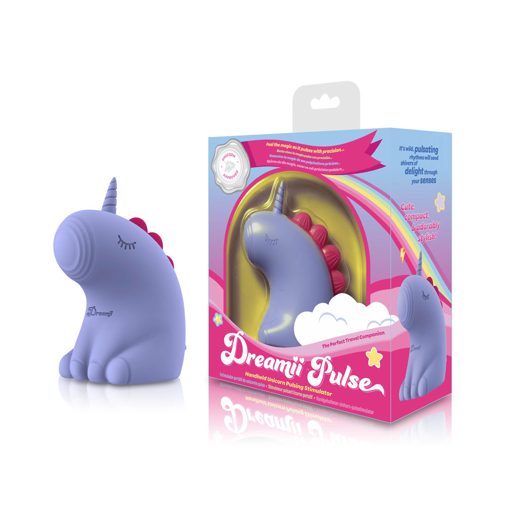 Dreamii Pulse Pulsing Unicorn Clitoral Stimulator in Purple Vibrators